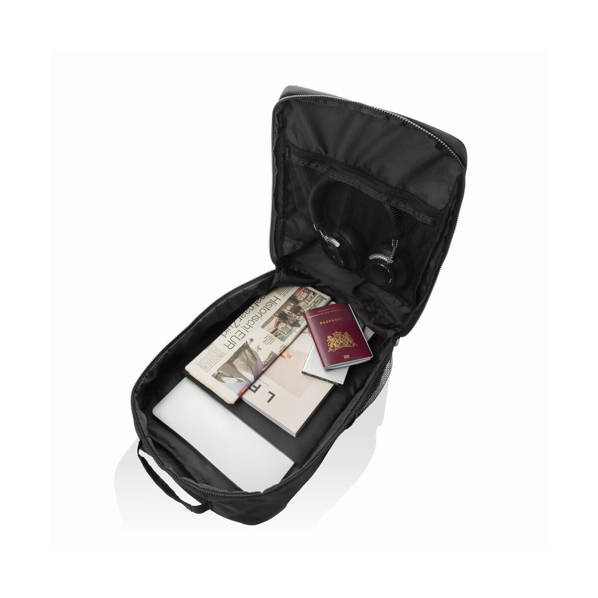 Torby na laptopa z logo – plecak na laptopa 15,6″ swiss peak aware™ rpet P763.4301__B_7 Plecak na laptopa 15,6