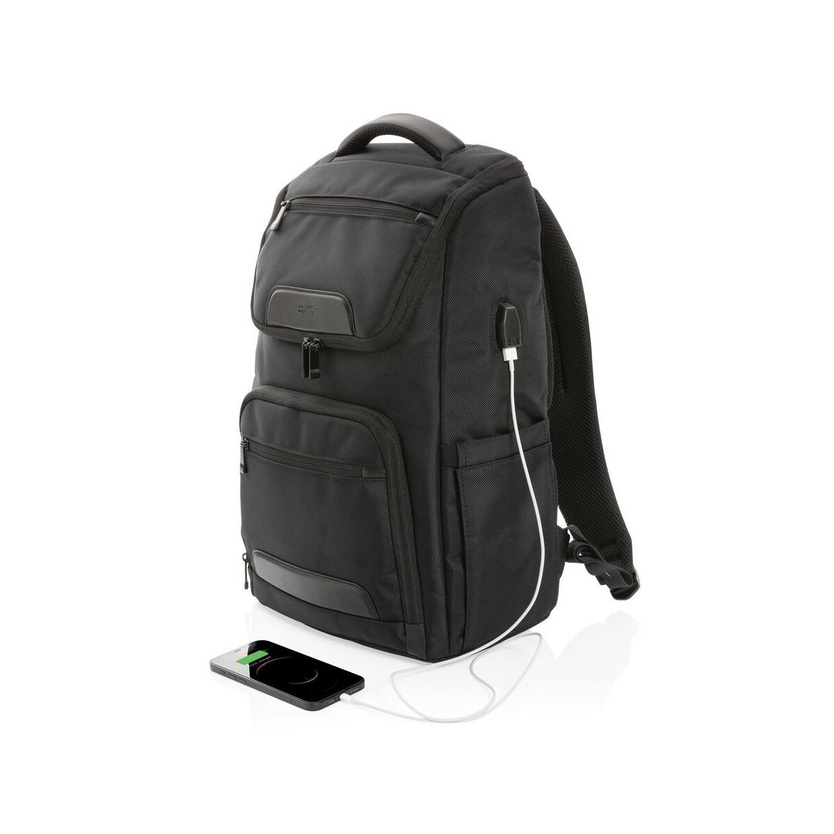 Torby na laptopa z logo – plecak na laptopa swiss peak 15,6″, ochrona rfid P762.881__B_8 Plecak na laptopa Swiss Peak 15,6