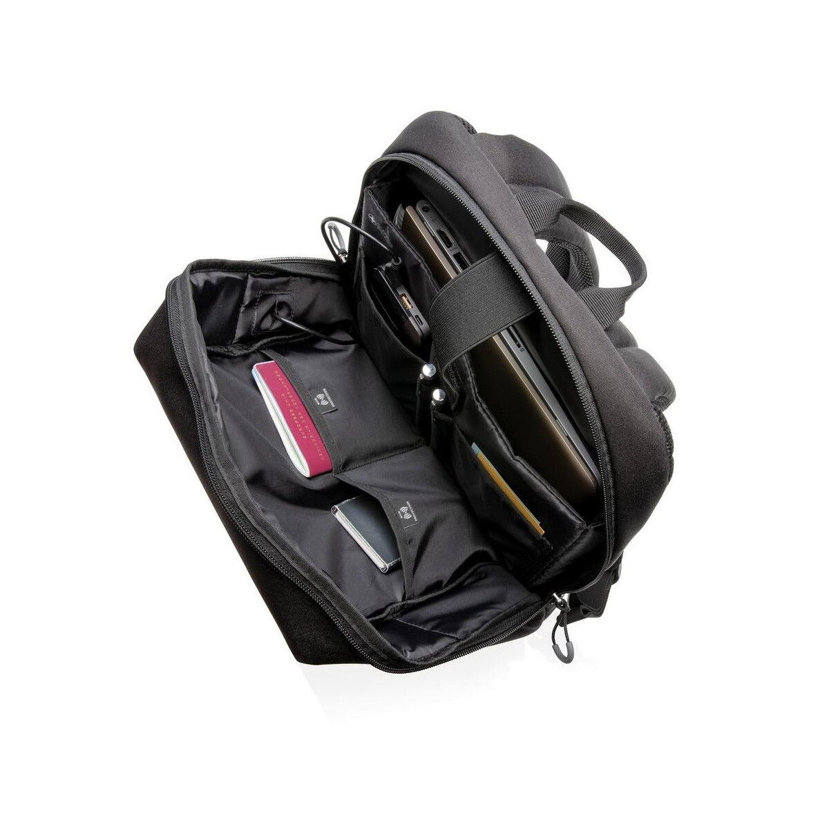 Torby na laptopa z logo – plecak na laptopa swiss peak aware™, ochrona rfid P763.161__B_10_ Plecak na laptopa Swiss Peak AWARE™, ochrona RFID P763.161__B_10_