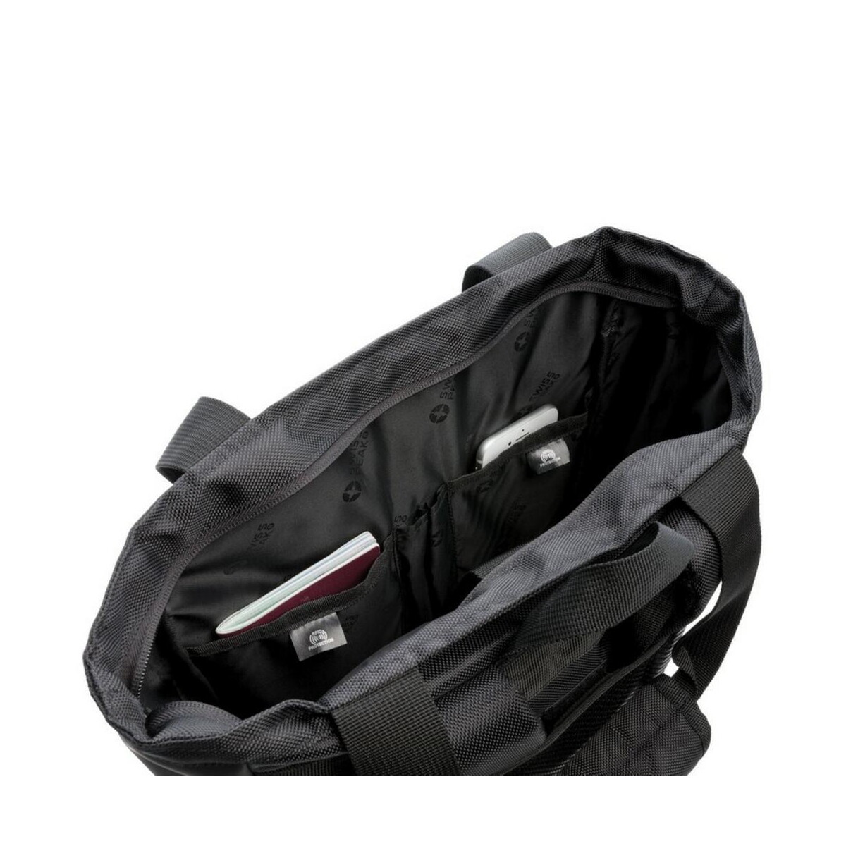Torby na laptopa z logo – plecak, torba na laptopa 15″ swiss peak, ochrona rfid P762.451__B_10 Plecak, torba na laptopa 15