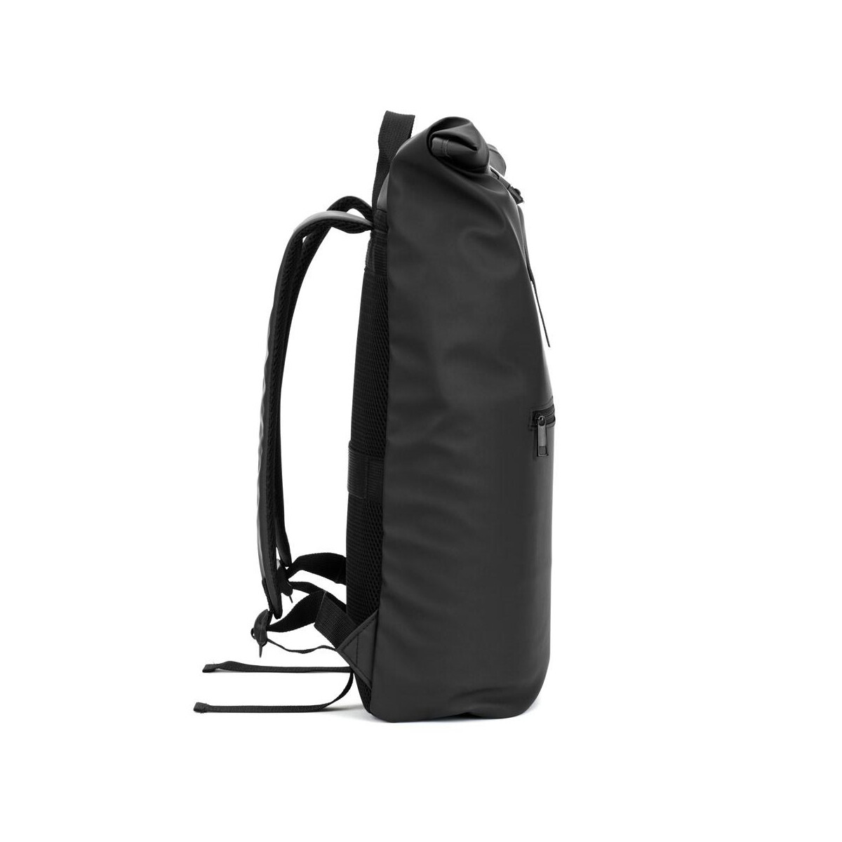Torby na laptopa z logo – portland. plecak z poliuretanu z rolowaną górą i kieszenią na laptopa 16″ 92534_103-c PORTLAND. Plecak z poliuretanu z rolowaną górą i kieszenią na laptopa 16
