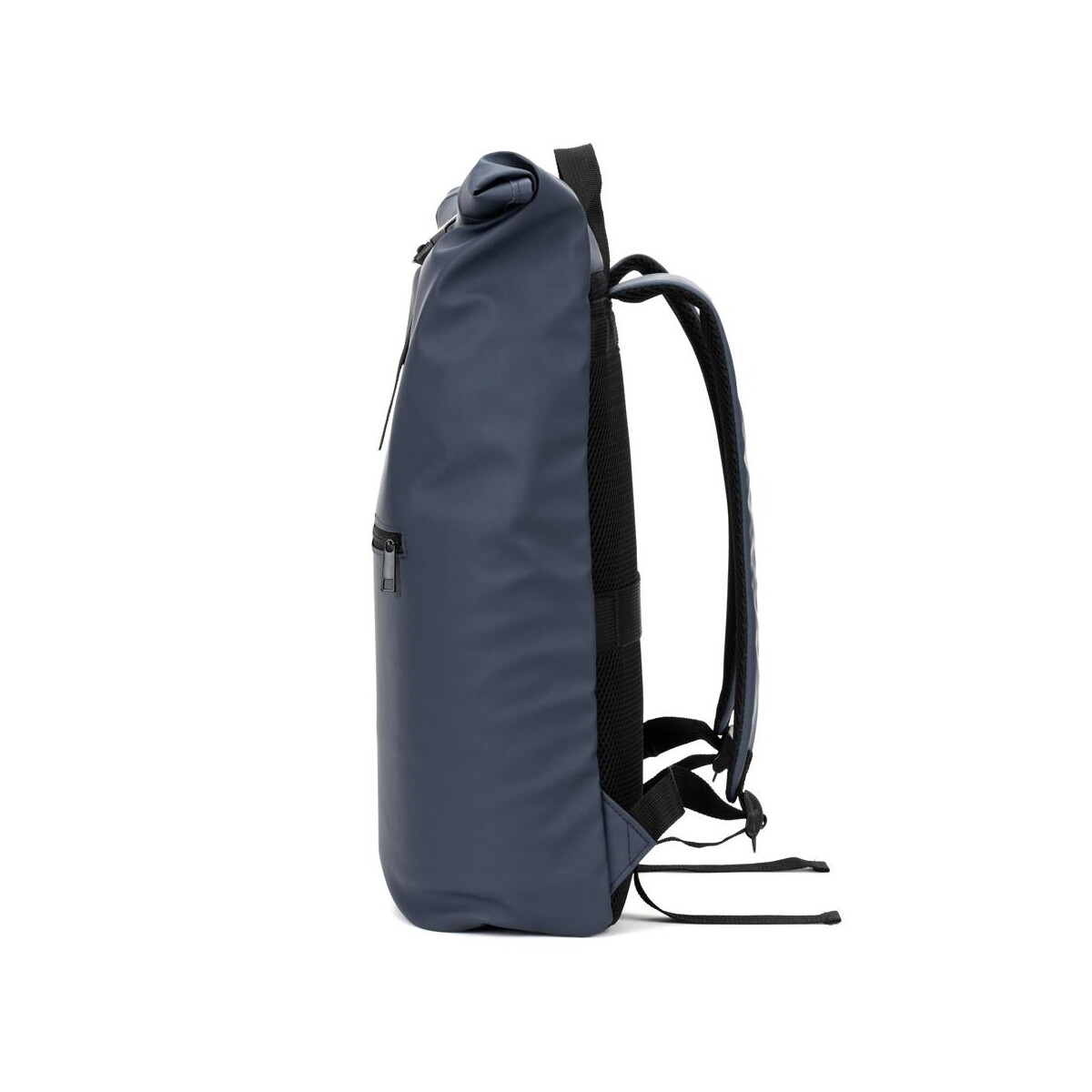 Torby na laptopa z logo – portland. plecak z poliuretanu z rolowaną górą i kieszenią na laptopa 16″ 92534_104-d PORTLAND. Plecak z poliuretanu z rolowaną górą i kieszenią na laptopa 16