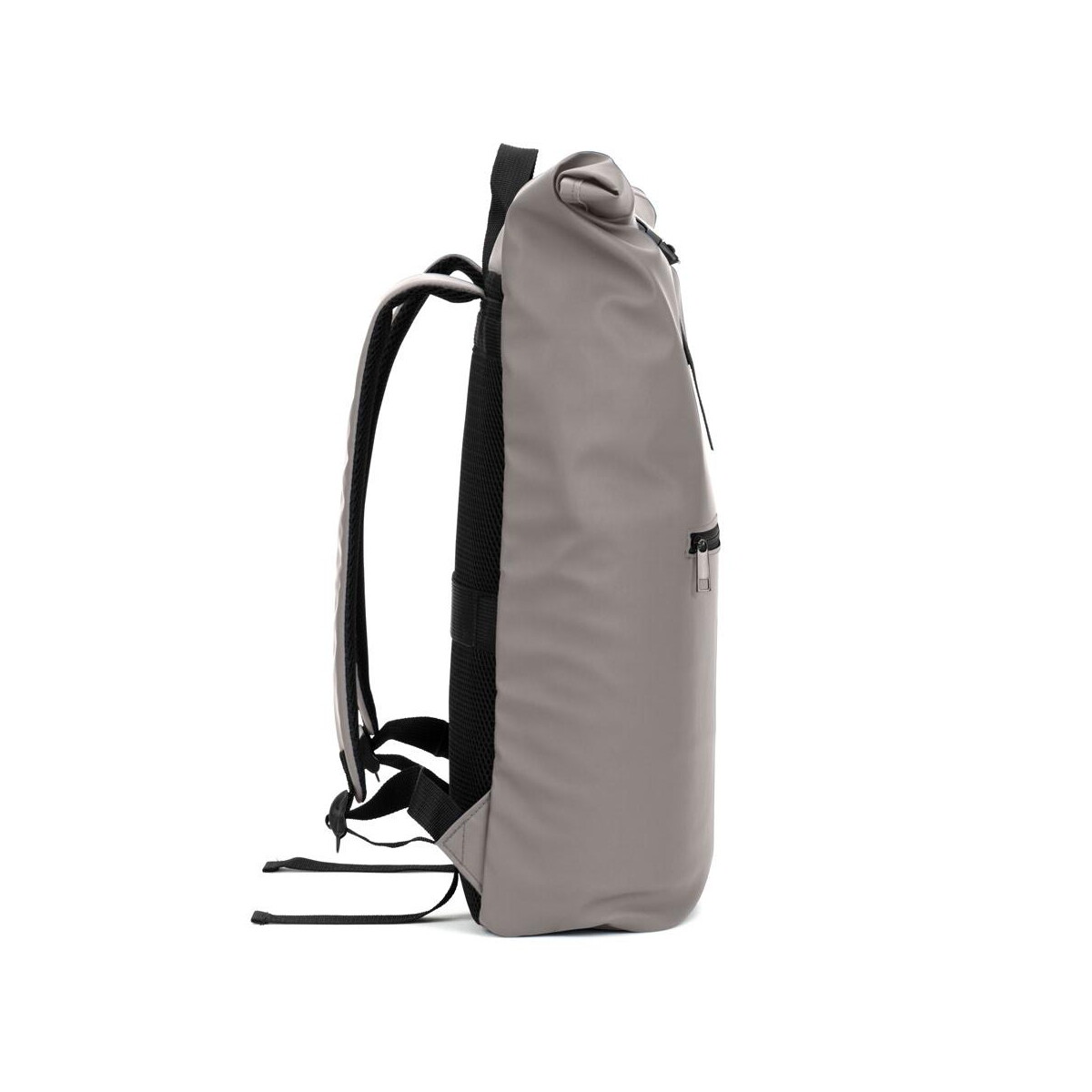Torby na laptopa z logo – portland. plecak z poliuretanu z rolowaną górą i kieszenią na laptopa 16″ 92534_113-c PORTLAND. Plecak z poliuretanu z rolowaną górą i kieszenią na laptopa 16