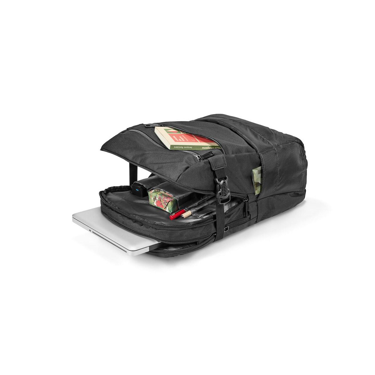 Torby na laptopa z logo – zippers bpack. plecak na laptopa 15.6” z żakardu 840d i 300d 92280_103-d ZIPPERS BPACK. Plecak na laptopa 15.6'' z żakardu 840D i 300D 92280_103-d