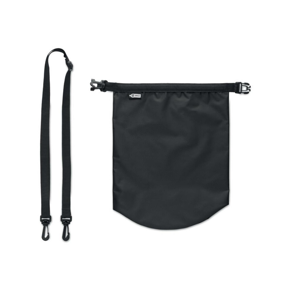 Torby na ramię z logo – wodoodporna torba 210t rpet 5l bolsaible + mo2465-03-back Wodoodporna torba 210T RPET 5L BOLSAIBLE + mo2465-03-back