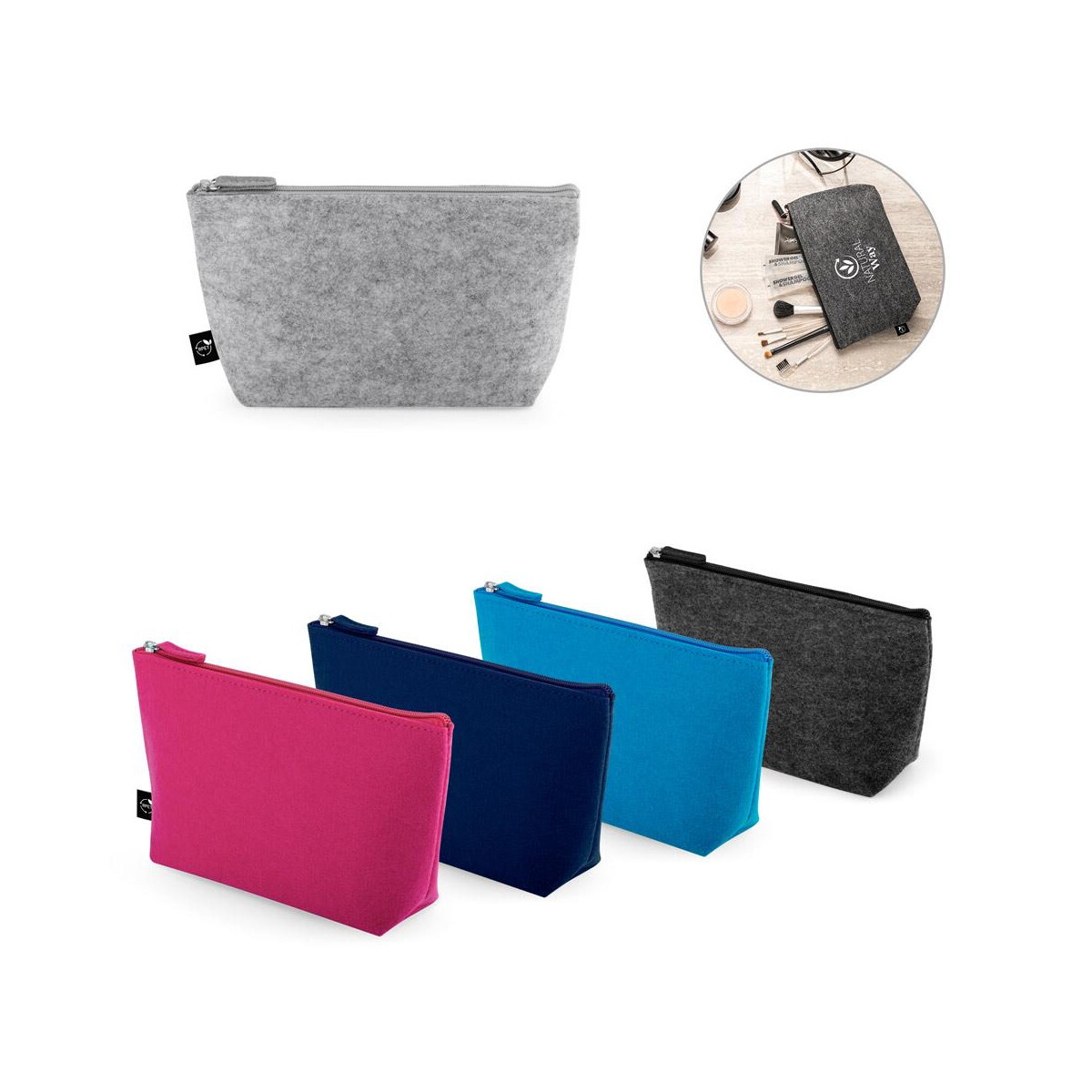 Torby na zakupy z logo – mallorca. uniwersalna torba wykonana z filcu z recyklingu (100% rpet) 92381_set MALLORCA. Uniwersalna torba wykonana z filcu z recyklingu (100% rPET) 92381_set