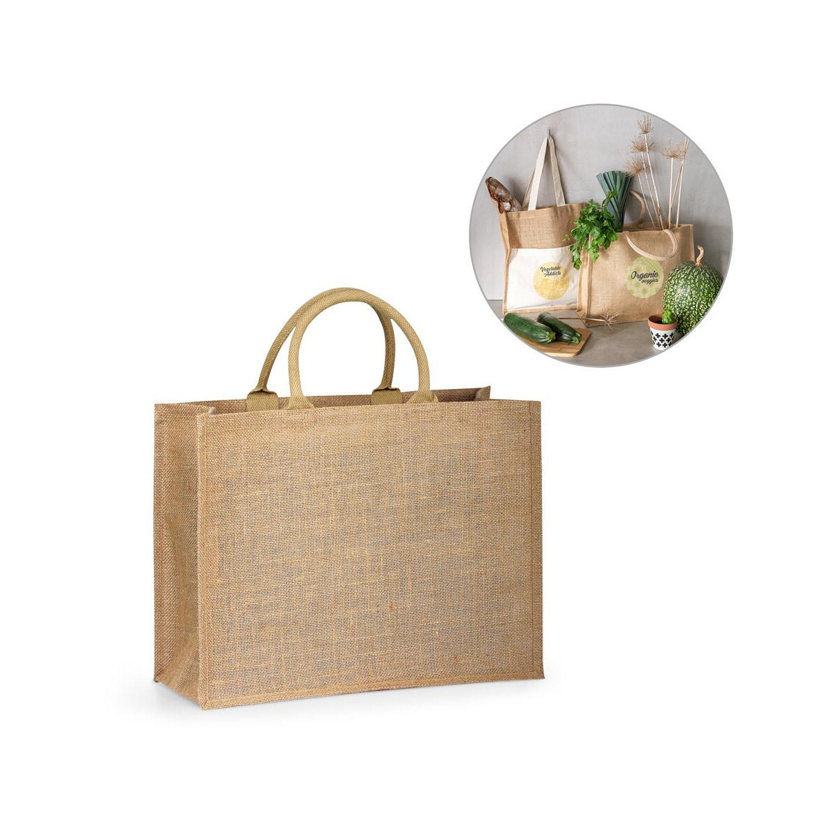 Torby na zakupy z logo – shanti. torba jutowa (360 g/m²) 92827_set SHANTI. Torba jutowa (360 g/m²) 92827_set