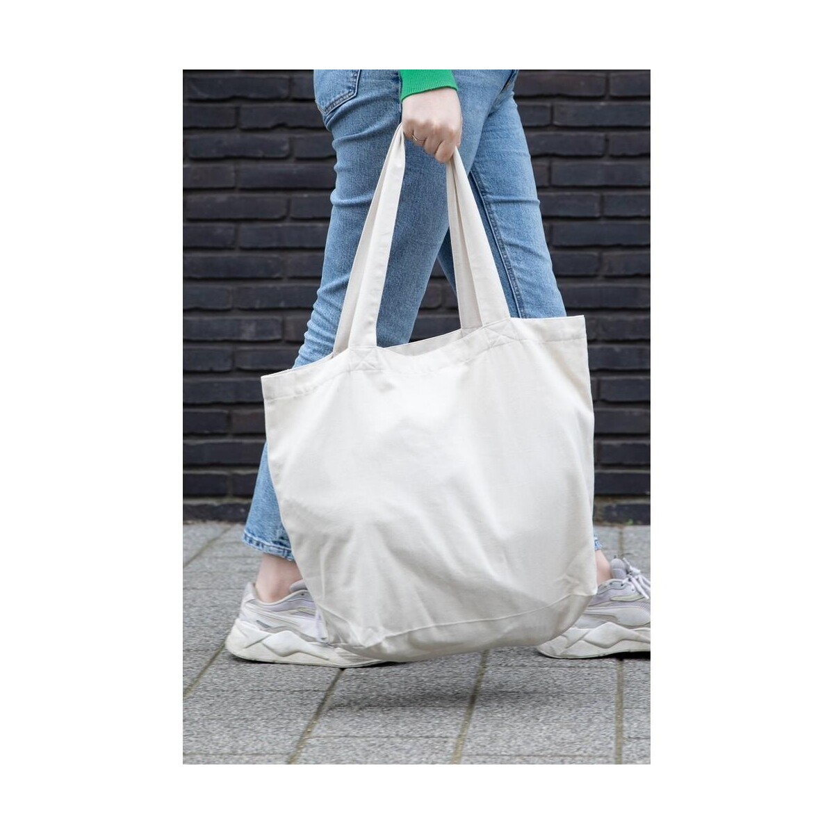 Torby na zakupy z logo – torba na zakupy impact aware™, bawełna z recyklingu P762.960__M_400 Torba na zakupy Impact AWARE™, bawełna z recyklingu P762.960__M_400