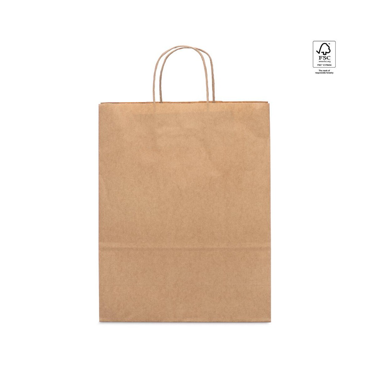 Torby papierowe z logo – ellen. torba z papieru kraftowego (115 g/m²) 92876_160-a ELLEN. Torba z papieru kraftowego (115 g/m²) 92876_160-a