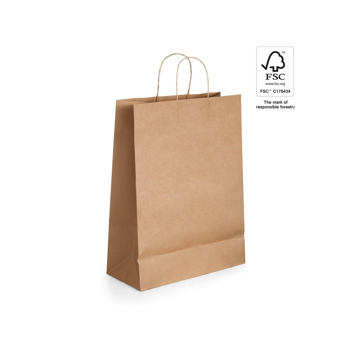 Torby papierowe z logo – leia. torba z papieru kraftowego (115 g/m²) 92875_set LEIA. Torba z papieru kraftowego (115 g/m²) 92875_set