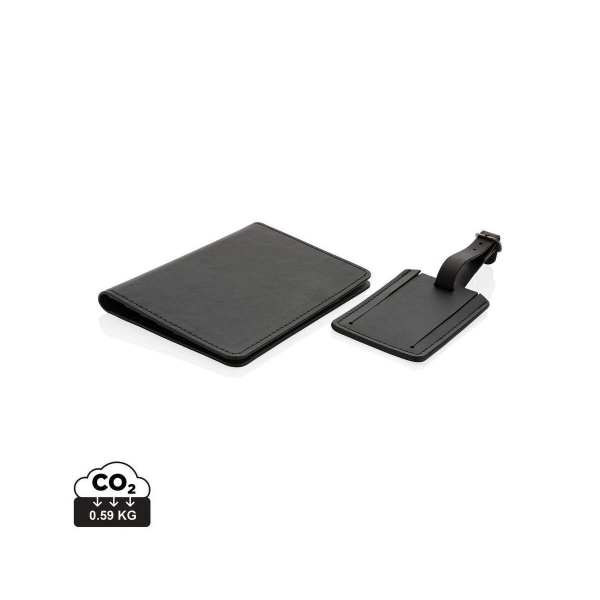 Torby podróżne z logo – zestaw podróżny swiss peak, pu z recyklingu P820.731__S_0 Zestaw podróżny Swiss Peak, PU z recyklingu P820.731__S_0