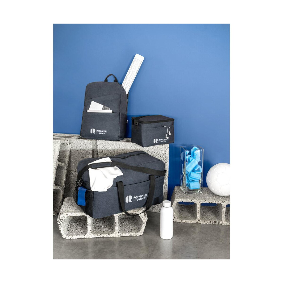 Torby sportowe z logo – repurpose sports. torba sportowa 600d poliestru pochodzącego 92079_amb REPURPOSE SPORTS. Torba sportowa 600D poliestru pochodzącego 92079_amb