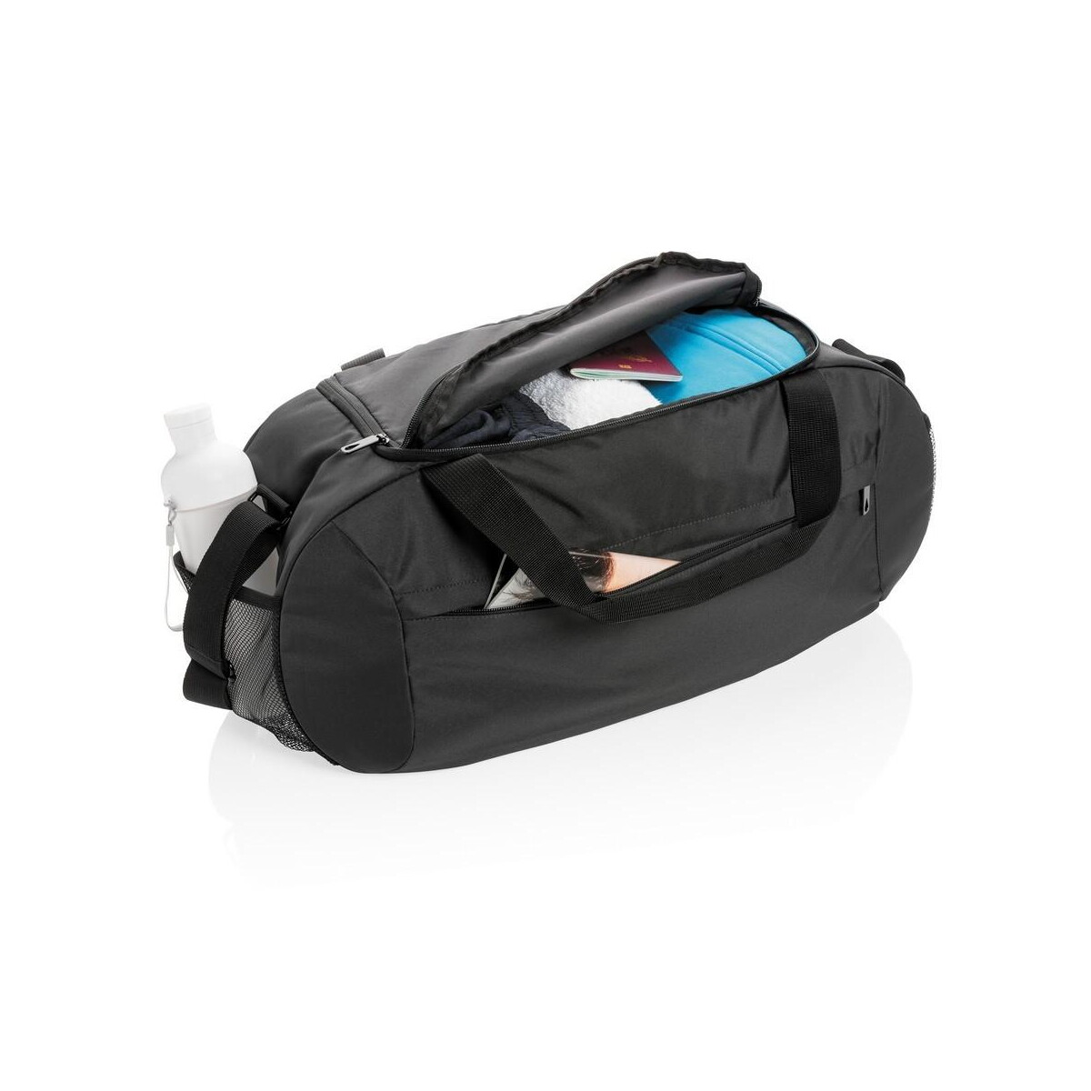 Torby sportowe z logo – torba sportowa, podróżna impact aware™ rpet P707.141__B_5 Torba sportowa, podróżna Impact AWARE™ RPET P707.141__B_5