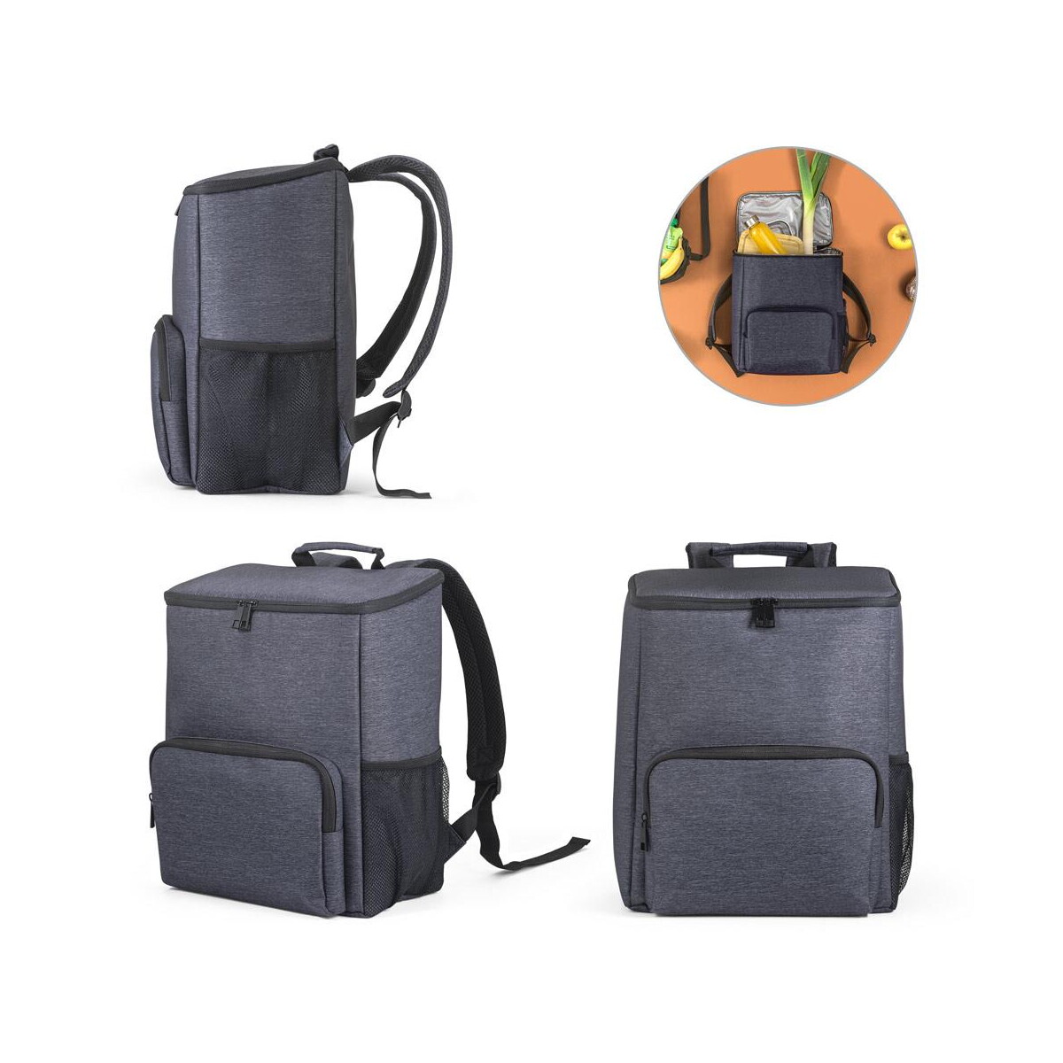 BOSTON COOLER. Plecak z izolacją termiczną z nylonu 2Tone 92096_set