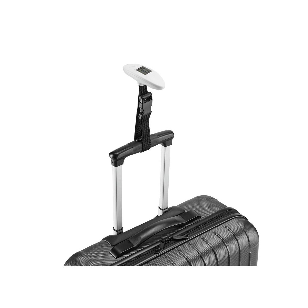 Wagi bagażowe z logo – checkin. mini waga cyfrowa z abs 97388_106-c CHECKIN. Mini waga cyfrowa z ABS 97388_106-c