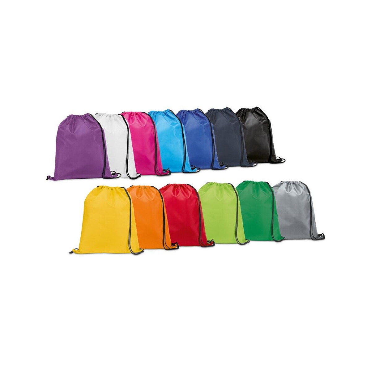 CARNABY. Worek typu plecak z 210D z czarnym sznurkiem 92910_set