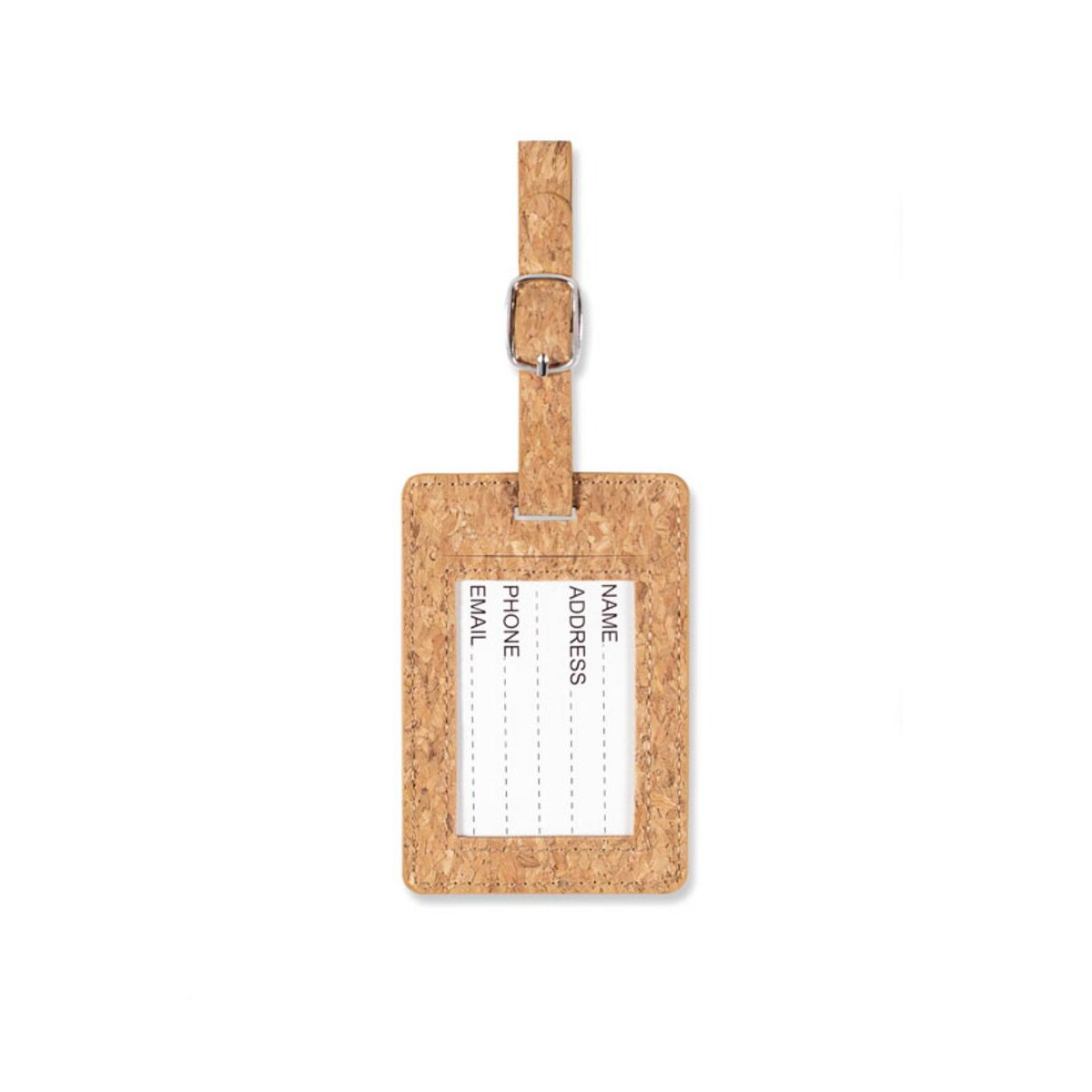 Zawieszki do bagażu z logo – korkowa przywieszka do bagażu coco mo6418-13-top Korkowa przywieszka do bagażu COCO mo6418-13-top