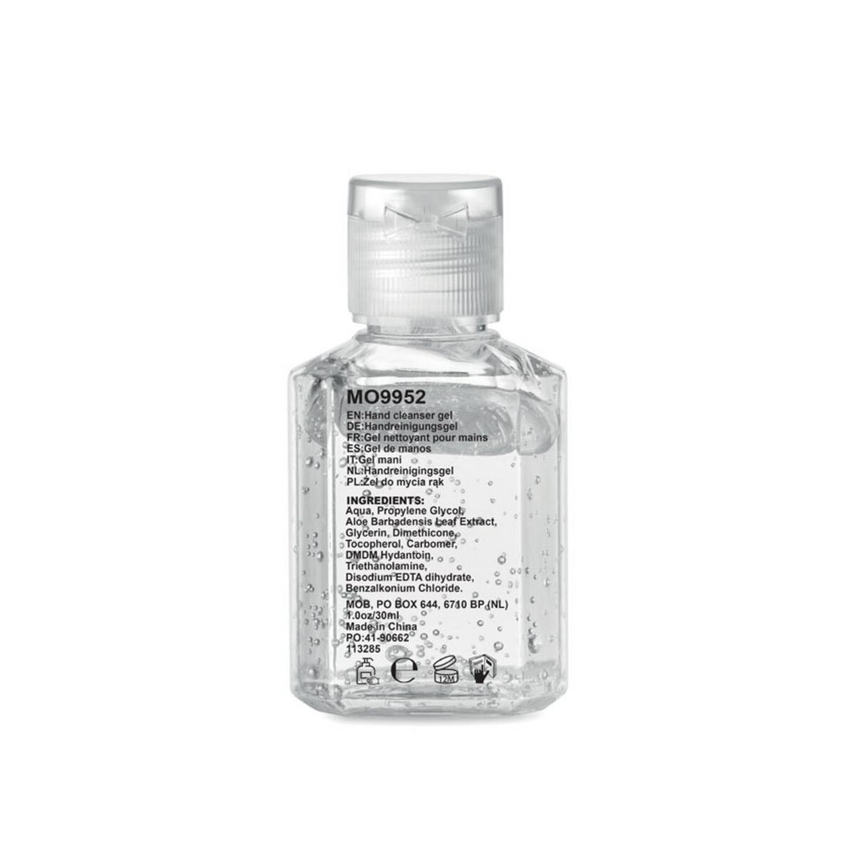 Żele do rąk z logo – żel do mycia rąk 30 ml gel 30 mo9952-22-back Żel do mycia rąk 30 ml GEL 30 mo9952-22-back