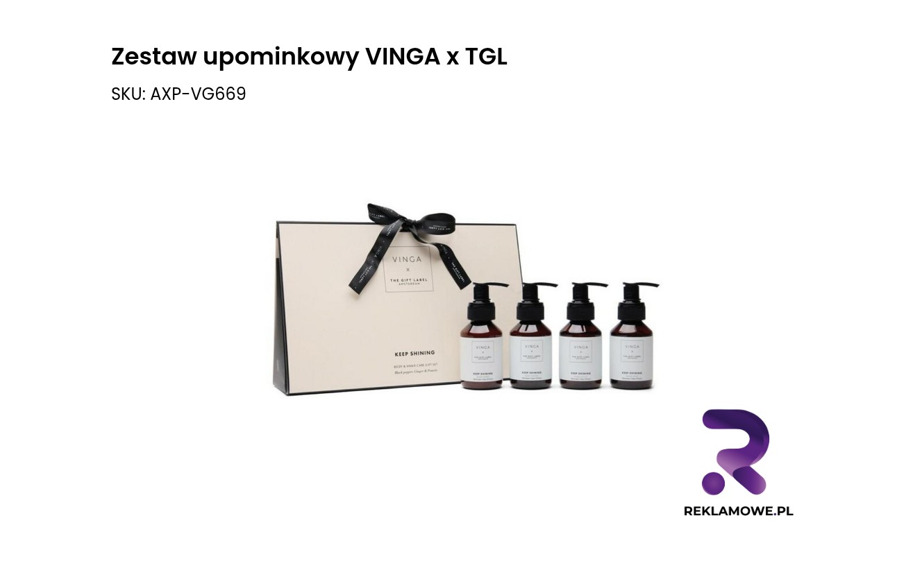 Zestaw upominkowy VINGA x TGL Zestaw upominkowy VINGA x TGL - elegancki komplet prezentowy