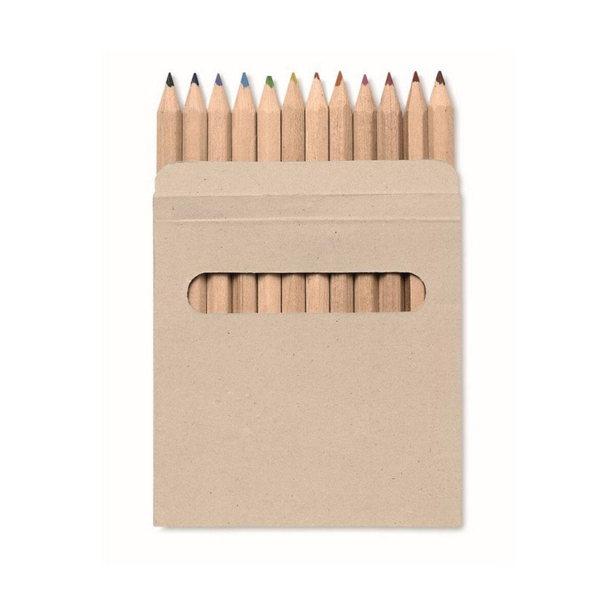 Zestawy kredek z logo – komplet 12 kredek w pudełku arcolor it1047-01 Komplet 12 kredek w pudełku ARCOLOR it1047-01