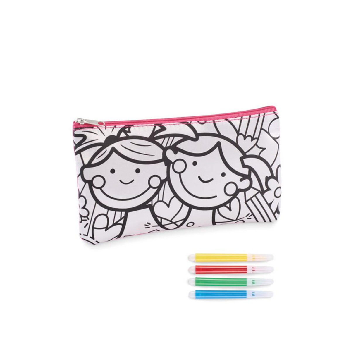 Zestawy piśmiennicze z logo – piórnik z flamastrami kiddo mo2505-11-picture5 Piórnik z flamastrami KIDDO mo2505-11-picture5